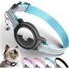 JIARUI Airtag - Collare per gatti Breakaway, catarifrangente GPS con supporto Airtag, Apple Air Tag Gatti, chiusura di sicurezza, regolabile per gattini e cani di piccola taglia (blu)