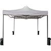 Rebecca Mobili Gazebo Tendone A Fisarmonica Con 4 Pesi Poliestere Metallo Con Custodia Bianco Fiere Terrazzo Feste 3,1 x 3 x 3 mt (Cod. RE6326)