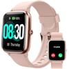 GRV Smartwatch Donna Chiamate e Risposta Orologio Fitness Contapassi Cardiofrequenzimetro da Polso Saturimetro Conta Calorie per Android iOS Ciclo Mestruale Notifiche 100 Modalità Sportivo Rosa