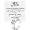Bramart Anello da Donna in Argento Sterling 925 Anello Ispirazionale e di Incoraggiamento per Figlia per Donne Ragazze Dimensione Pollice Regolabile Anelli di Apertura