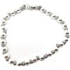 Spadarella Bracciale Unisex In Cotone Nautico Turchese Con Sfere Argento 925 – Fatto A Mano In Italia – Lunghezza 17 Cm