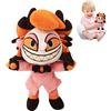 LYNBLY Peluche Hazbins Hotel, 25 cm Alastor Peluche, Hazbin Stuffed Toy, Hazbin Hotel Plush, Angel Dust Per Peluche, Alastor Anime Figure Doll per Bambini Adulti e Fan Gift