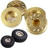 Runup Set di 4 ruote interne in ottone RC peso pile contrappeso per ruote Beadlock da 4,8 cm/5,6 cm, assiale SCX10 90046 TRX4 TRX6 1/10 RC Crawler Auto