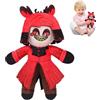 LYNBLY Peluche Hazbins Hotel, 22 cm Alastor Peluche, Hazbin Stuffed Toy, Hazbin Hotel Plush, Angel Dust Per Peluche, Alastor Anime Figure Doll per Bambini Adulti e Fan Gift