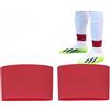 HJYDGJ - Nastro adesivo antiscivolo per parastinchi da calcio in silicone, parastinchi in silicone per calcio, reggicalzettone antiscivolo, nastro per parastinchi (Rosso)