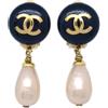 CHANEL Pre-Owned - Orecchini a clip CC con finte perle 1993 - Donna - placcatura in oro/acrilico/plastica - Taglia unica