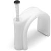 Aigostar Graffette fissatubo con chiodo per Tubo 25mm bianco Confezione 10pz Aigostar
