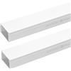 Aigostar Canalina rigida passacavi 40x25mm 2 metri adesiva e avvitabile bianca Aigostar