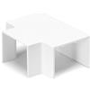 Aigostar Derivazione T per Canalina 60x40mm bianca 2pz Aigostar