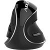 ADJ Mouse Verticale ergonomico Wireless Shark design antiscivolo con rivestimento in gomma Colore Nero - 510-00044