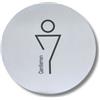Design MG TE000-MC Targhetta in acciaio inox BAGNO UOMO collezione Tech
