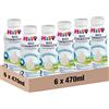 HiPP - Latte 2 Combiotic di Proseguimento, Latte Liquido per Neonati, dal 6° Mese Compiuto, 6 Confezioni da 470 ml