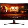 AOC G2 C24G2AE/BK Monitor PC 59,9 cm (23.6) 1920 x 1080 Pixel Full HD LED Nero, Rosso [C24G2AE/BK]
