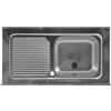 Colavene - Lavello in acciaio inox 105x60 vasca a destra - 100510V