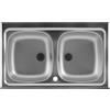 Colavene - Lavello in acciaio inox doppia vasca 100x50cm - 101100V