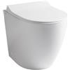 Ceramica Althea - Cover WC + coprivaso rallentato Filomuro senza brida scarico traslato