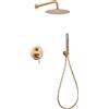 Imex rubinetteria - Set doccia da incasso a parete monocomando a 2 vie serie MONZA cromato - GPM039 : Colore Rubinetteria Imex - Oro spazzolato