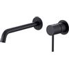 Imex Rubinetteria - Monza miscelatore lavabo a parete nero opaco GLM039/NG