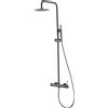 Imex Rubinetteria - colonna doccia in finitura black gun metal e miscelatore incluso BDM039/BGM