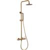 Imex Rubinetteria - colonna doccia in finitura oro spazzolato e miscelatore incluso BDM039/OC