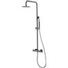Imex Rubinetteria - colonna doccia in finitura black gun metal e miscelatore termostatico incluso BTM039/BGM