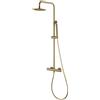 Imex Rubinetteria - colonna doccia in finitura oro spazzolato e miscelatore termostatico incluso BTM039/OC