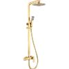 imex Rubinetteria - Pisa asta doccia in oro spazzolato BDP048/OC