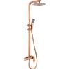 Imex Rubinetteria - Pisa asta doccia in oro rosa spazzolato BDP048/ORC