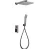 Imex Rubinetteria - Kit doccia PISA completo di miscelatore con deviatore in BLACK GUN METAL GPP048/BGM