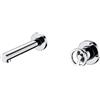 Imex rubinetteria - Miscelatore lavabo al muro Olimpo in ottone cromato GLC033