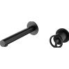 imex rubinetteria - Miscelatore lavabo al muro Olimpo in NERO MATT GLC033-NG