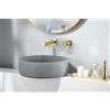 Imex rubinetteria - Miscelatore lavabo al muro Olimpo in ORO SPAZZOLATO GLC033-OC