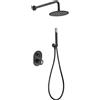 Imex Rubinetteria - Kit doccia OLIMPO completo di miscelatore con deviatore in finitura nero matt GPC033/NG