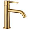 IO Rubinetteria by GME - Miscelatore Sirio lavabo con scarico Oro PVD - 3170OR