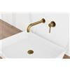 Io Rubinetteria by GME - Sirio miscelatore lavabo a parete Oro - 3190OR