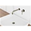 Io Rubinetteria by GME - Sirio miscelatore lavabo a parete Nickel PVD - 3190NK