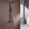 Io Rubinetteria by GME - Quadra Elite Colonna doccia termostatica Nera - 3095