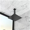 Io Rubinetteria by GME - Braccio a soffitto + soffione quadrato ultrapiatto 30x30cm - Nero