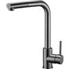 Imex Rubinetteria - Malta miscelatore Cucina con bocca estraibile Black Gun Metal