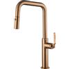 Imex Rubinetteria - Niza miscelatore cucina Oro Rosa spazzolato con bocca estraibile