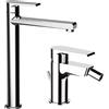 Mariani Rubinetterie Rubinetterie Mariani - Artic set lavabo d'appoggio + bidet