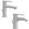 Mariani Rubinetterie Rubinetterie Mariani - Artic set lavabo bidet bianco opaco