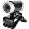 ciciglow Videocamera Web, Webcam USB Videocamera Web con Webcam HD da 12 Megapixel a 360 Gradi con Clip per Laptop e Desktop(Nero + Argento)