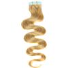 hair2heart Just Beautiful Hair - 30 x 2.5 g Fasce Adesive Capelli Veri Remy Indiani ondulate 50cm - #27 biondo dorato scuro, 1x30 ciocche