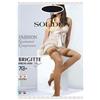 SOLIDEA BY CALZIFICIO PINELLI Brigitte 70 Autoreggente Microrete Moka Tg.3 Solidea