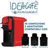 PYRAMIDEA Macchina per Caffè 3 in 1 Compatibile Nespresso Dolcegusto e Cialde Bevande Fredde da 0,6L Rosso