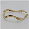 BRACCIALE DA DONNA SEMIRIGIDO A BARRETTE IN ORO GIALLO 18KT 15,85 GRAMMI (1090)