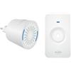 ELRO DB2000 - Set campanello radio con ricevitore plug-in compatto - portata 200 metri - IP65 impermeabile - 64 melodie - bianco