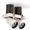 M LEDME Faretto Led da incasso Doble Tube 24W Cornice bianca Apertura 36 gradi Bianco neutro 4000K M LEDME