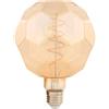 M LEDME Lampadina Led Esagoni Vintage a Filamento G125 E27 a 4W decorativa Bianco caldo 2300K M LEDME